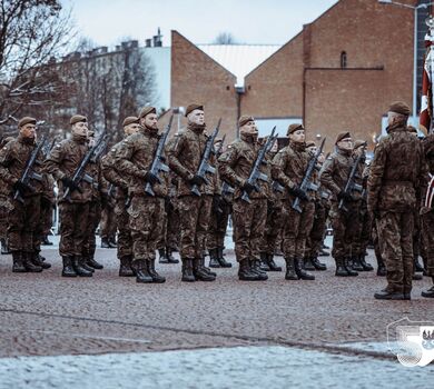 Chorzów. Przysięga wojskowa nowych terytorialsów 11 Małopolskiej Brygady OT.