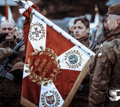 Chorzów. Przysięga wojskowa nowych terytorialsów 11 Małopolskiej Brygady OT.