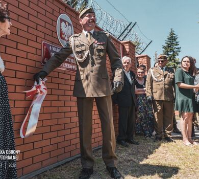 Przysięga mazowieckich terytorialsów w Książenicach