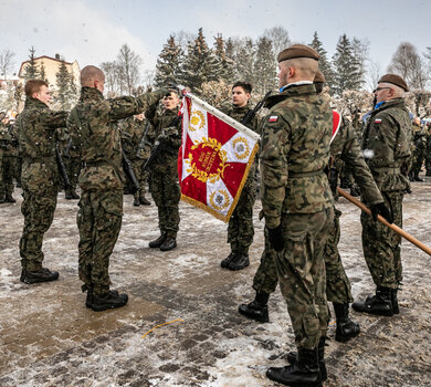 Przysięga wojskowa w 4WMBOT