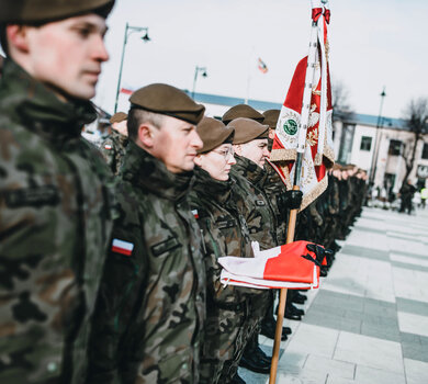 Przysięga wojskowa 11MBOT w Proszowicach