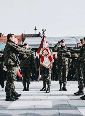Przysięga wojskowa 11MBOT w Proszowicach
