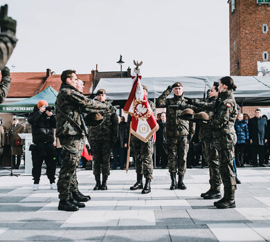 Przysięga wojskowa 11MBOT w Proszowicach