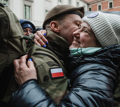 Przysięga wojskowa 18SBOT na Placu Zamkowym