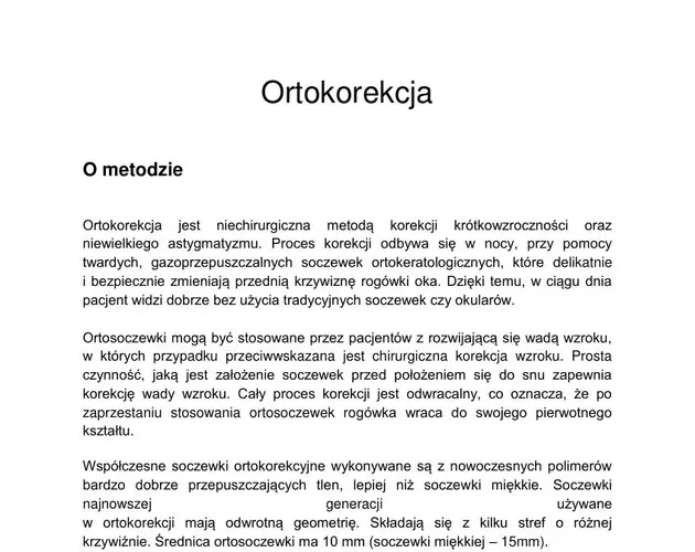 Ortokorekcja
