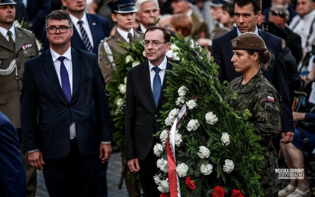 Uroczystości przy pomniku Powstania Warszawskiego - 31.07.2019