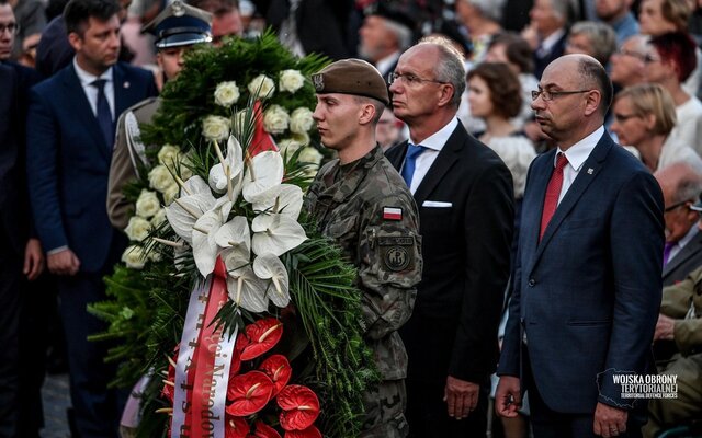 Uroczystości przy pomniku Powstania Warszawskiego - 31.07.2019