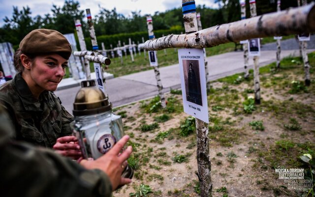 Wymiana tabliczek, Łączka - 23.07.2019