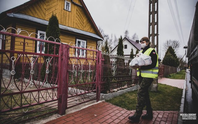 Wsparcie potrzebujących w ramach #OdpornaWiosna, 1 Podlaska Brygada OT