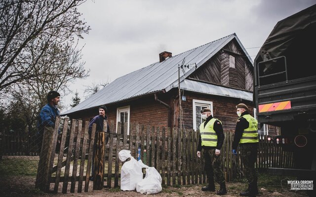 Wsparcie potrzebujących w ramach #OdpornaWiosna, 1 Podlaska Brygada OT