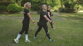 Nordic Walking KGHM - instruktaż prawidłowej techniki