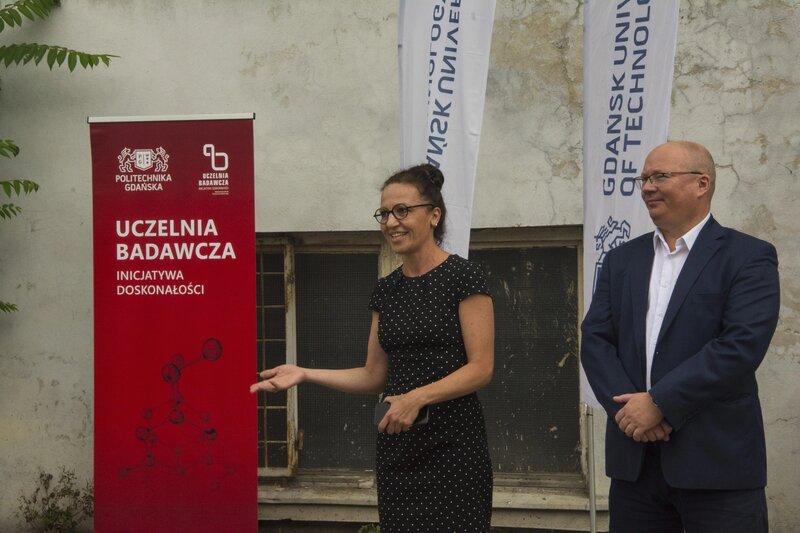 Prof. Joanna Żukowska, dziekan WILIŚ i prof. Krzysztof Wilde, rektor PG. Fot. Lech Nadolny/PG 