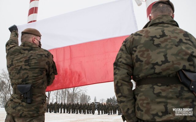 Pierwsza przysięga wojskowa w 2021 roku w 1 Podlaskiej Brygadzie OT 