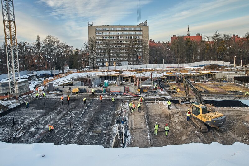 Budowa Centrum Kompetencji STOS. Fot. Rafał Malko / NDI