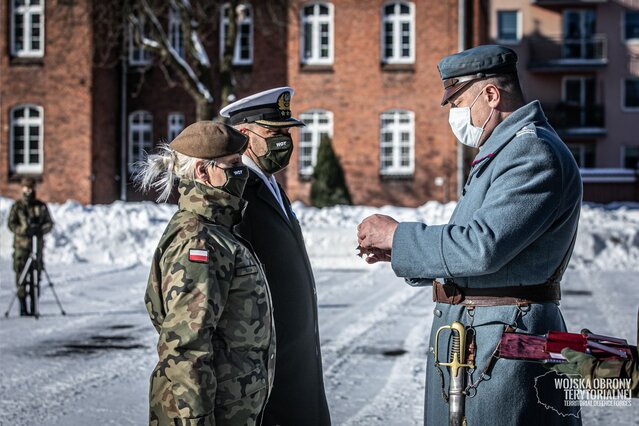 Przysięga żołnierzy 7 Pomorskiej Brygady OT