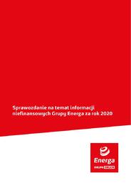 Sprawozdanie na temat informacji niefinansowych Grupy Energa za 2020 r 