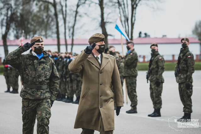 Przysięga wojskowa w 4WMBOT (24.04.2021)