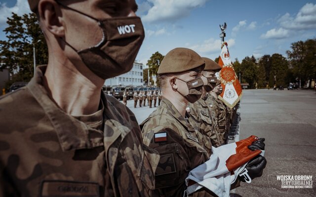 Przysięga w 1 Podlaskiej Brygadzie OT 