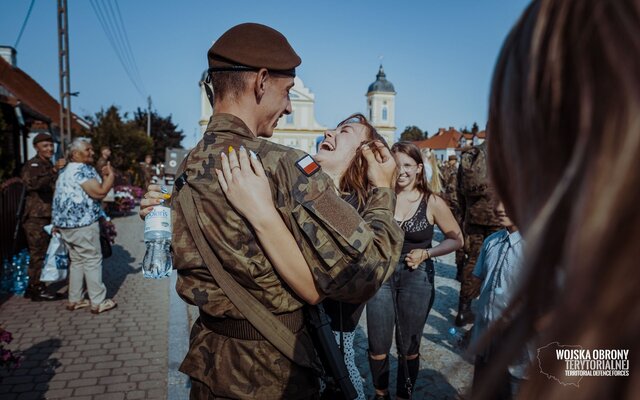 Przysięga wojskowa w Tykocinie