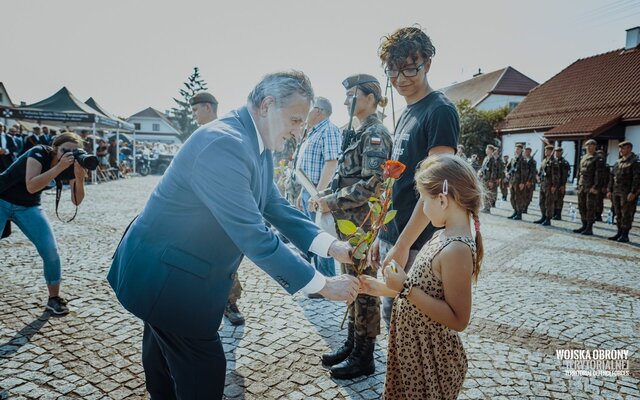 Przysięga wojskowa w Tykocinie