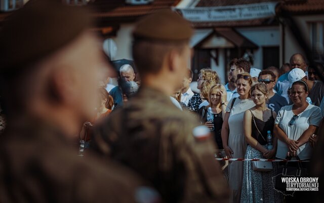 Przysięga wojskowa w Tykocinie