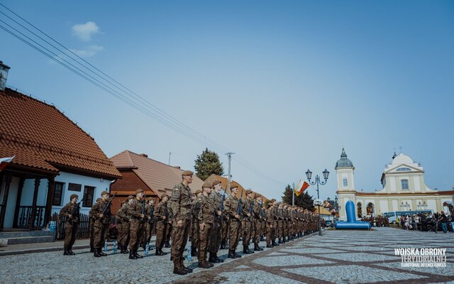 Przysięga wojskowa w Tykocinie