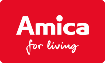 Amica logotyp claim