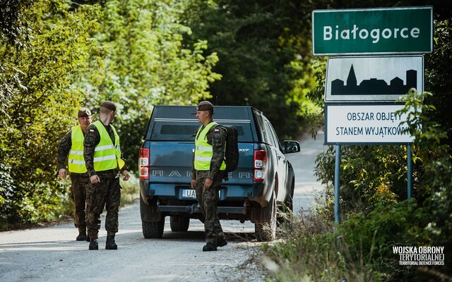 Żołnierze WOT w Krynka na Podlasiu w ramach operacji #SilneWsparcie