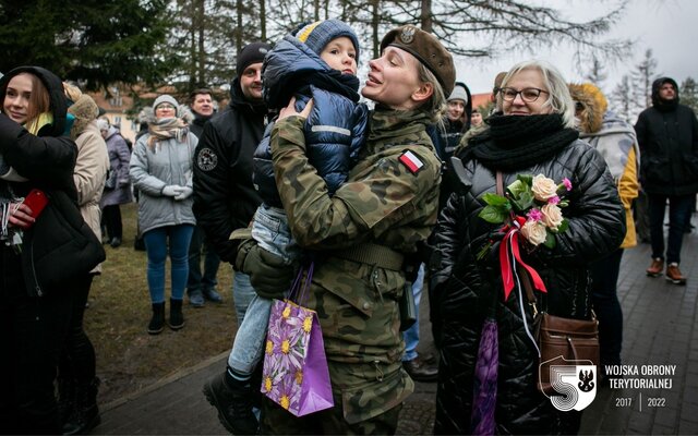 Przysięga żołnierzy 4 Warmińsko-Mazurskiej Brygady Obrony Terytorialnej