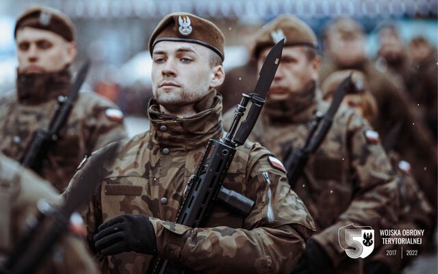 Chorzów. Przysięga wojskowa nowych terytorialsów 11 Małopolskiej Brygady OT.
