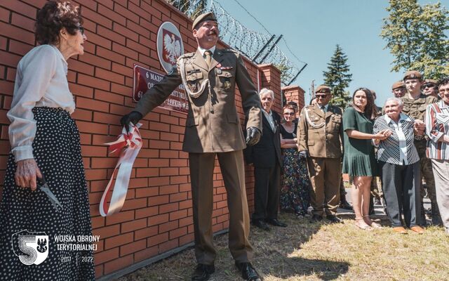 Przysięga mazowieckich terytorialsów w Książenicach