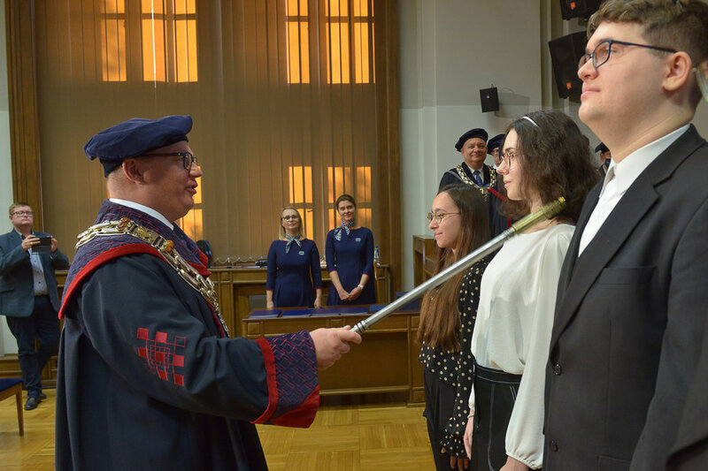 Immatrykulacja studentów. Fot. Krzysztof Krzempek / Politechnika Gdańska