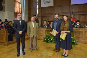 Sławomir Wojtacki, Politechniczny Klub Biznesu, Ryszard Markowski, SAPG, Aleksander Obuchowski ( WFTiMS) oraz Barbara Klaudel (WETI)