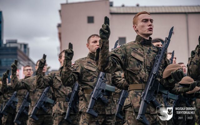 Pierwsza przysięga Stołecznych Terytorialsów