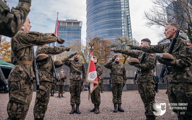 Pierwsza przysięga Stołecznych Terytorialsów