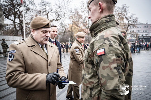 Pierwsza przysięga Terytorialsów w Opolu