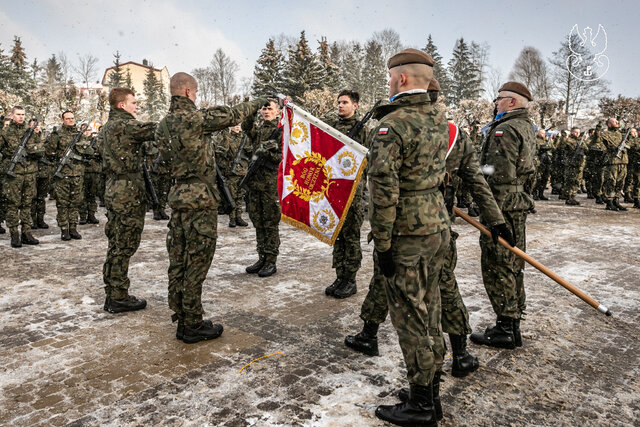 Przysięga wojskowa w 4WMBOT