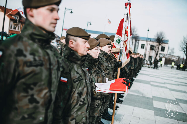 Przysięga wojskowa 11MBOT w Proszowicach