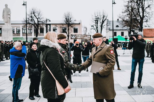 Przysięga wojskowa 11MBOT w Proszowicach