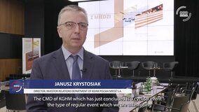 Capital Markets Day in KGHM 20-21 11 2023 Janusz Krystosiak - director, IR KGHM