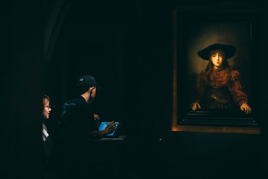 Noc Innowacji 2023_warsztaty Maluj jak Rembrandt fot.2 Zamek Królewski w Warszawie