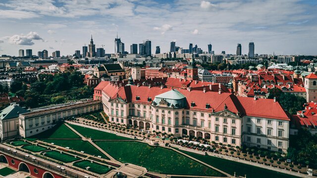 Zamek Królewski_widok z drona fot.1 Zamek Królewski w Warszawie
