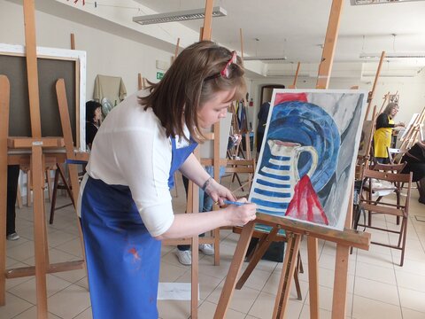 Painting and drawing course_The Royal Castle in Warsaw