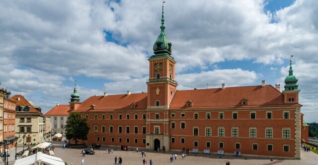 Facade of the Royal Castle_The Royal Castle in Warsaw