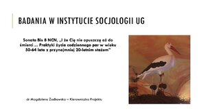 "Badania w Instytucie Socjologii UG" - dr Magdalena Żadkowska

Lekcje UG – gotowe materiały w formie lekcji, przygotowane przez pracowników Uniwersytetu Gdańskiego, które można wykorzystać w szkole oraz podczas nauczania zdalnego. 

#LekcjeUG #UGdzielisięwiedzą