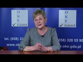 Pani Irena Łaguna, dyrektor Okręgowej Komisji Egzaminacyjnej w Gdańsku przekazuje tegorocznym maturzystom informacje dotyczące organizacji egzaminu dojrzałości i obowiązujących procedur. Ważnym elementem wypowiedzi są wskazania, co robić, gdy uczeń zachoruje w trakcie matur i nie może stawić się na egzamin.