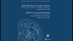 W dniach 19 - 22 września 2019 r. na Wydziale Prawa i Administracji Uniwersytetu Gdańskiego odbywały się obrady Światowego Kongresu Dziekanów Prawa (2019 Global Law Deans' Forum) oraz dorocznej konferencji Międzynarodowego Stowarzyszenia Wydziałów Prawa (International Association of Law Schools), którego członkiem jest WPiA UG.

Podczas pięciu dni trwania wydarzenia Wydział Prawa i Administracji Uniwersytetu Gdańskiego gościł dziekanów i przedstawicieli ponad stu uczelni wyższych z prawie trzydziestu państw. Powierzenie organizacji tego wydarzenia Wydziałowi Prawa i Administracji Uniwersytetu Gdańskiego stanowi dowód rosnącej roli polskiej nauki prawa w obszarze kształcenia prawników oraz świadczy o wysokiej pozycji naszego Wydziału jako jednej z wyróżniających się szkół prawniczych w naszej części Europy.