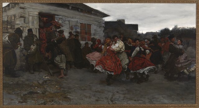 Józef Chełmoński, Oberek, olej na płótnie, 1878, własność prywatna .jpg