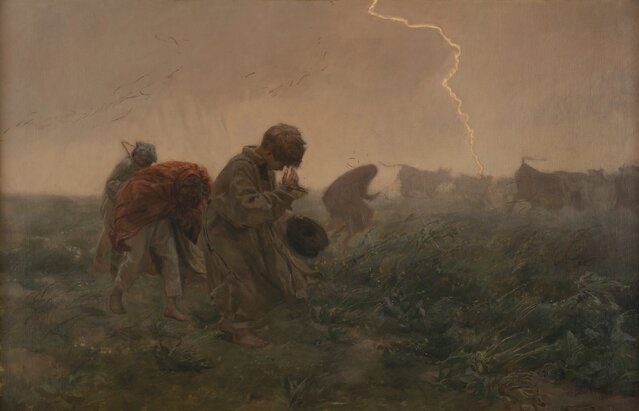 Józef Chełmoński, Burza, olej na płótnie, 1898, Muzeum Narodowe w Krakowie.jpg