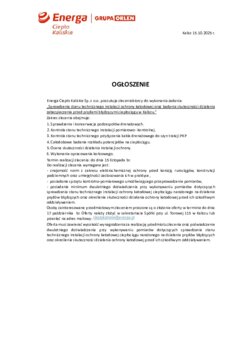 Pobierz Ogłoszenie - Umowa zlecenie 2025 Ochrona katodowa